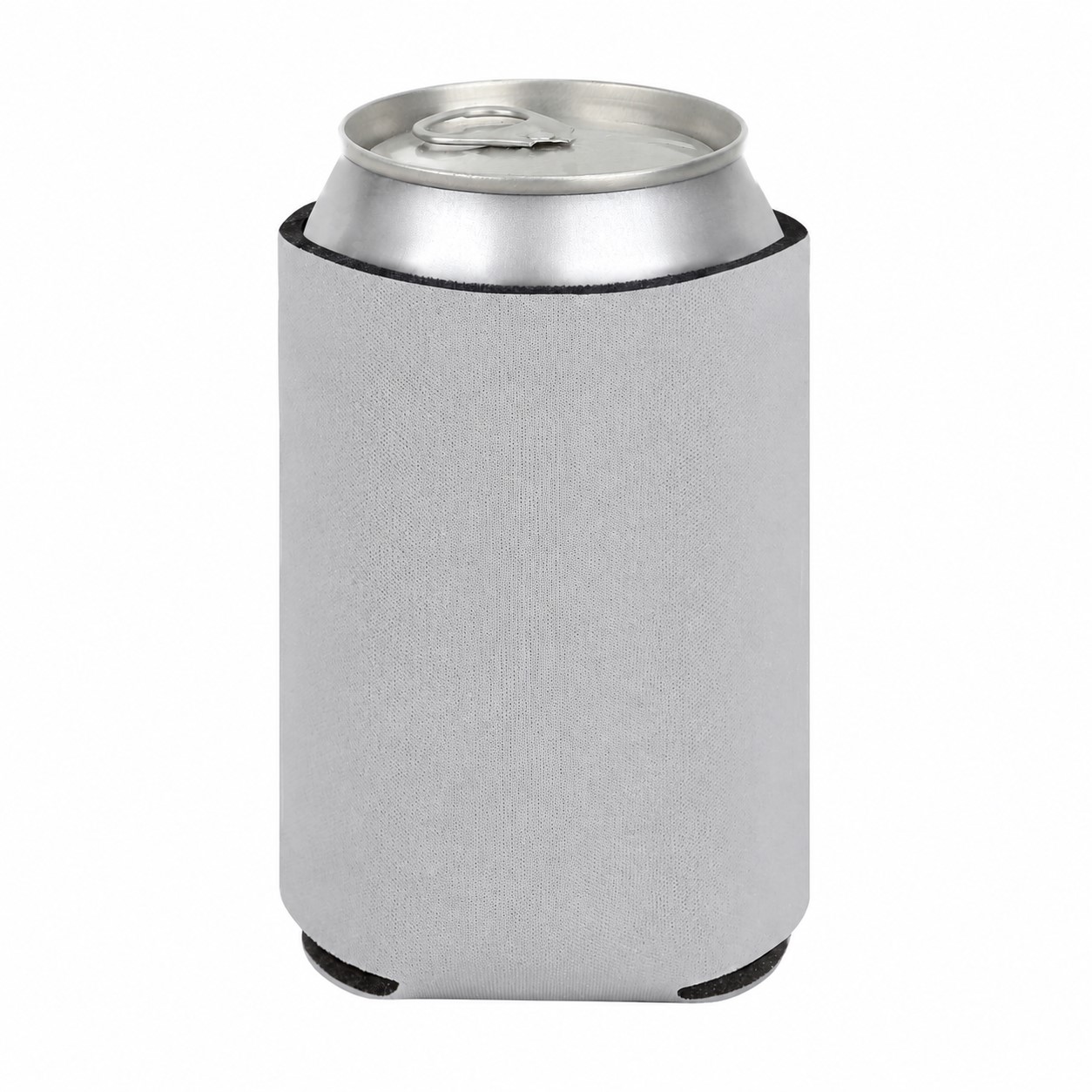Economy Foam Can Cooler — Light Gray