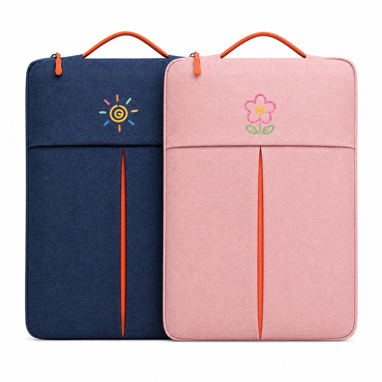 Padded Nylon Laptop Bag With Accessory Pocket