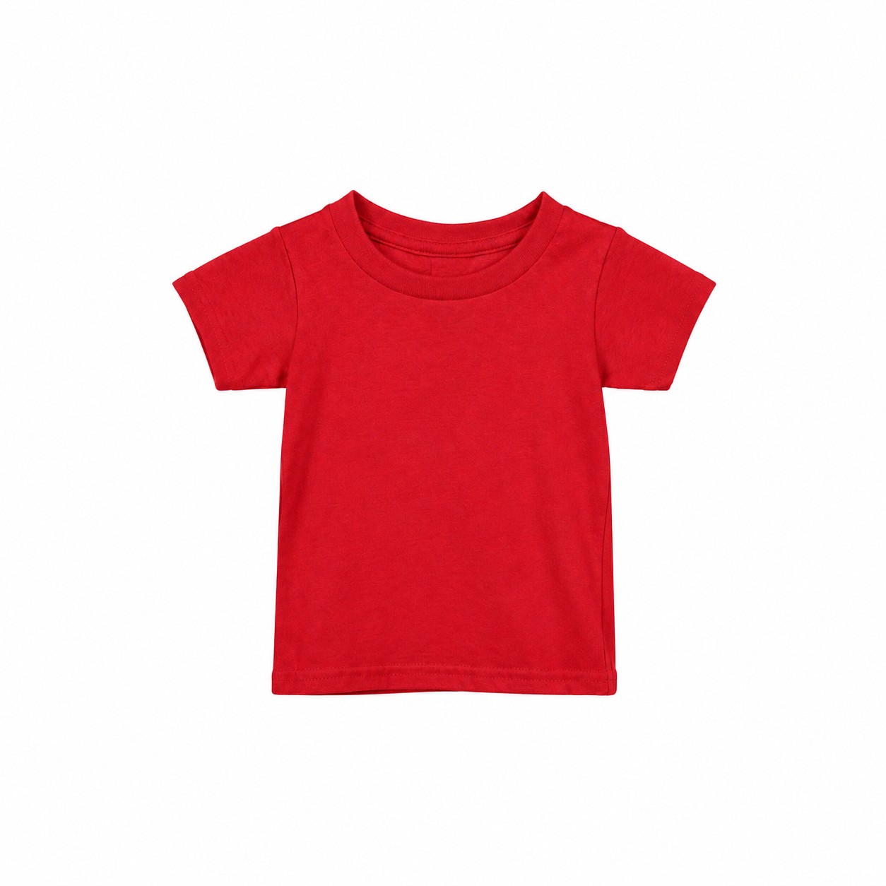 Toddler Cotton Short Sleeve T Shirt — Red