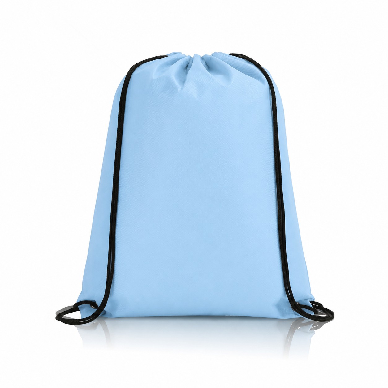 80GSM Non-Woven Drawstring Backpack — Light Blue