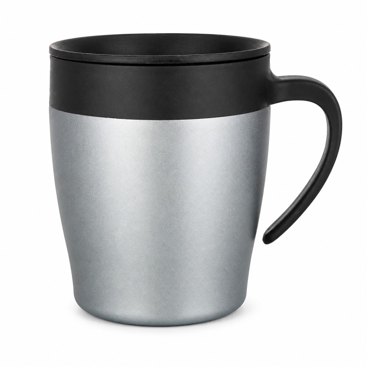 Lidded Wide Mouth Stainless Steel Insulated Mug — view 2