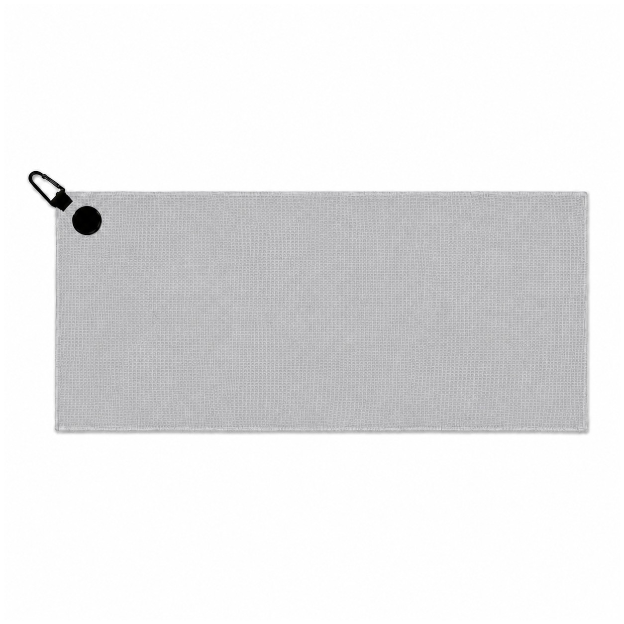Waffle Polyester Magnetic Golf Towel — Silver