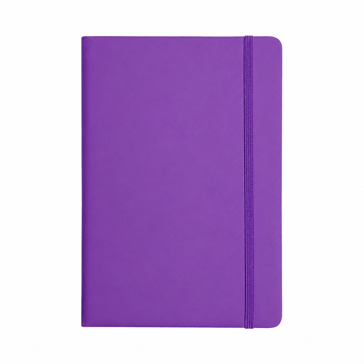 A5 PU Leather Hardcover Notebook — Purple