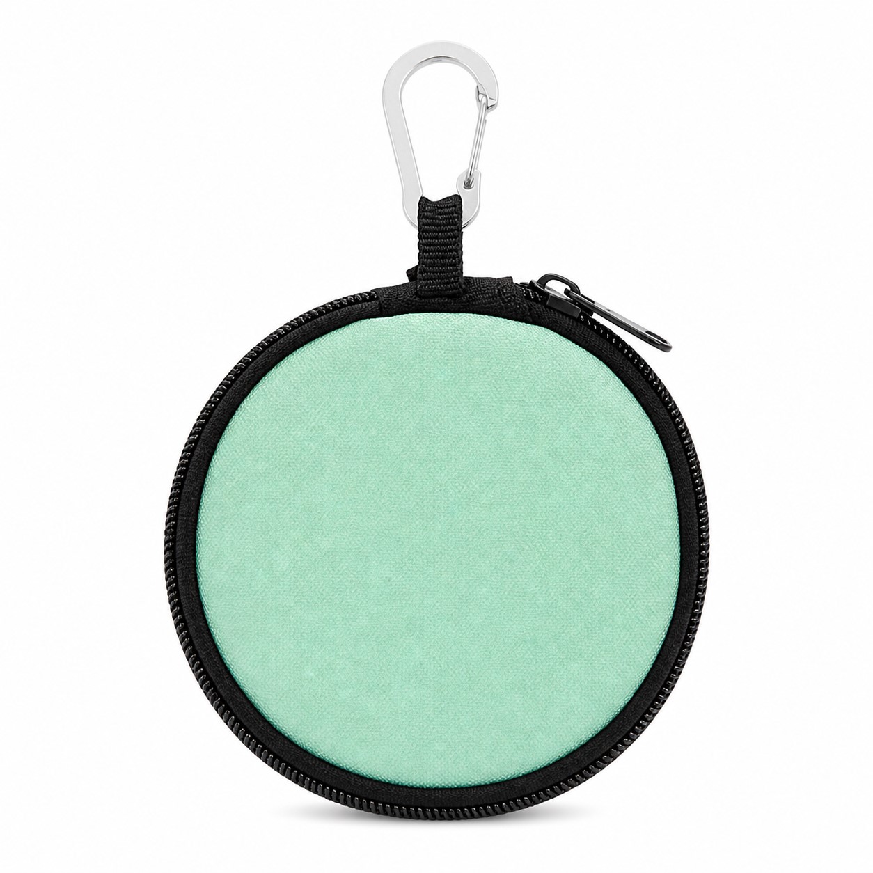 Round Fabric Golf Ball Pouch With Hook — view 2