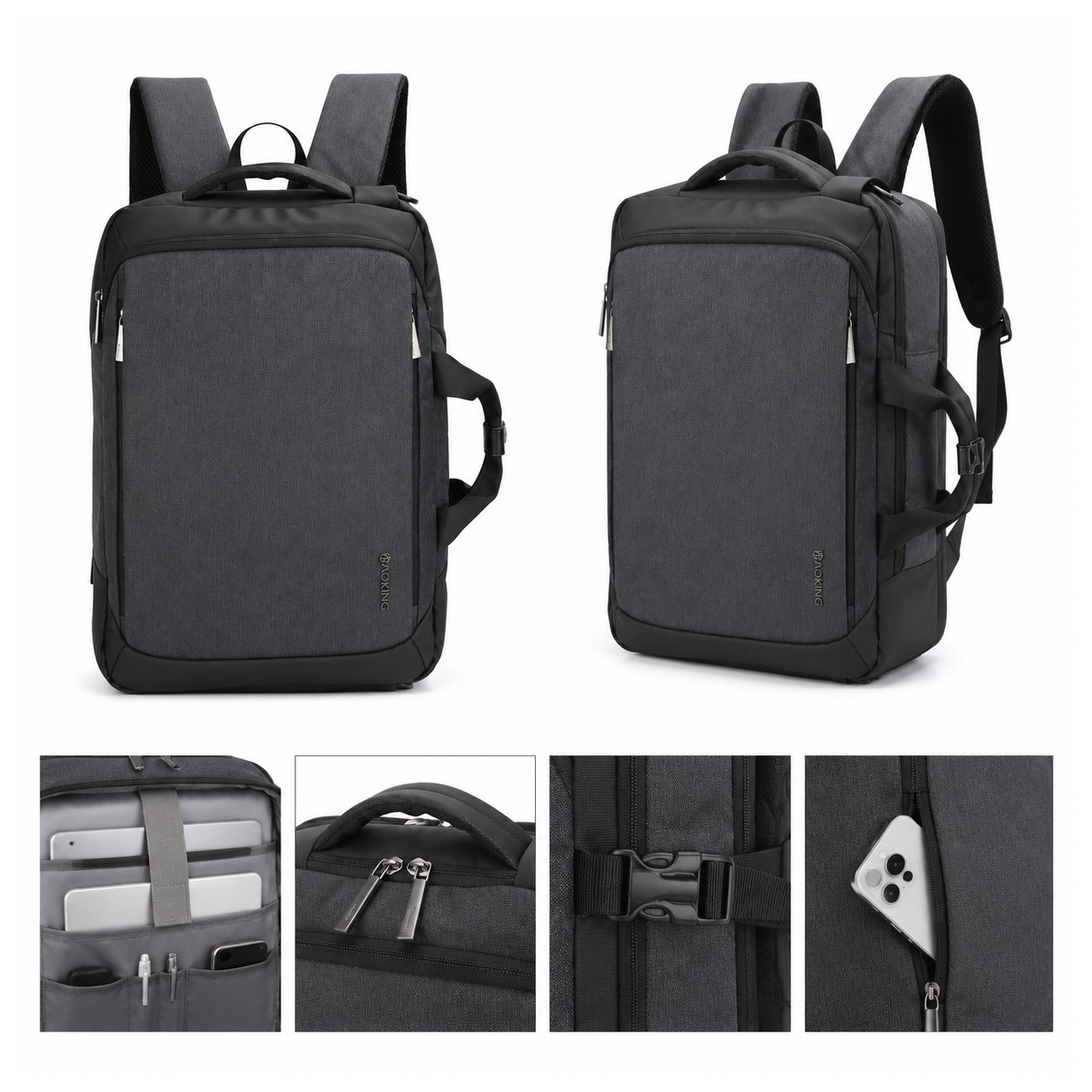 Dark Gray Laptop Backpack