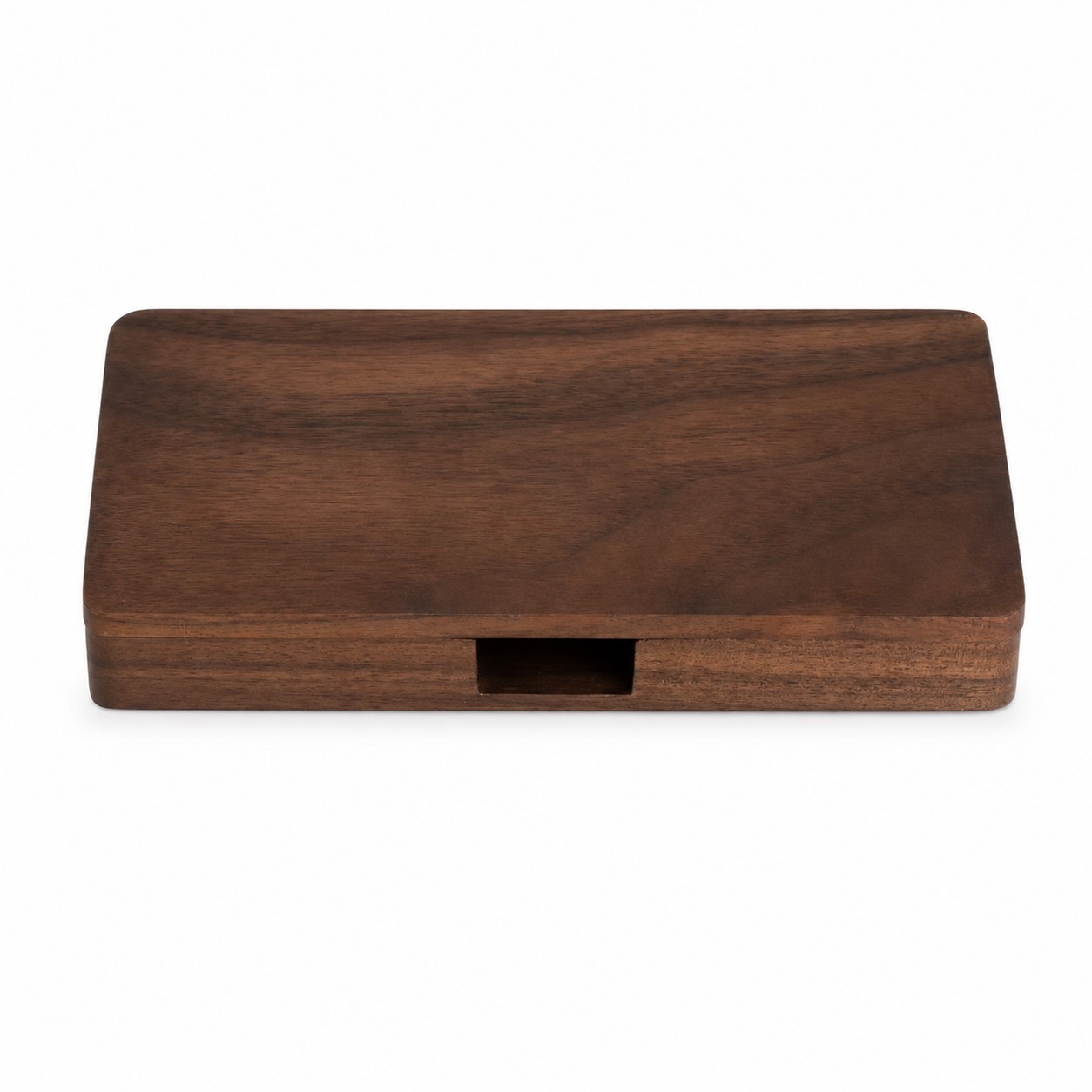 Solid Walnut Magnetic Business Card Case — view 2