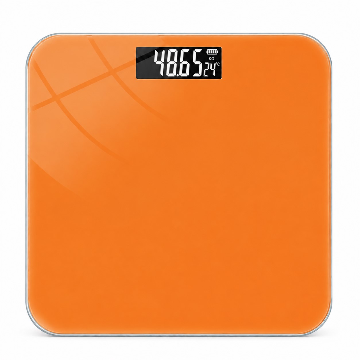 Smart Plastic Bathroom Scale — Orange