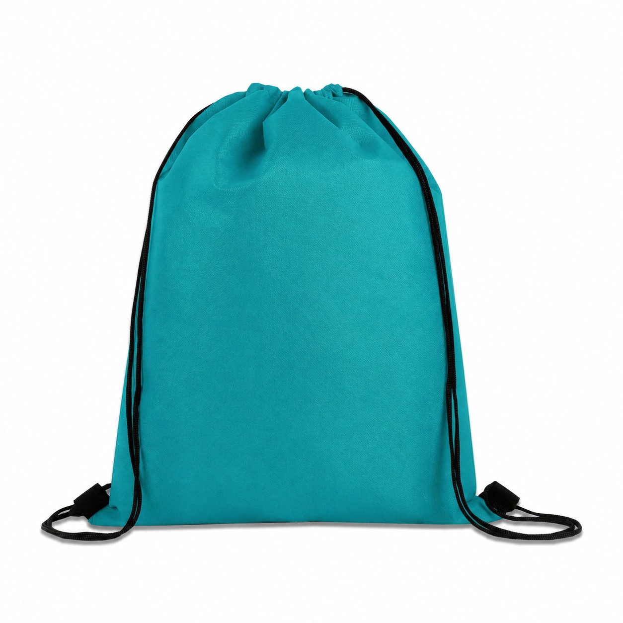 80GSM Non-Woven Drawstring Bag — Teal Blue