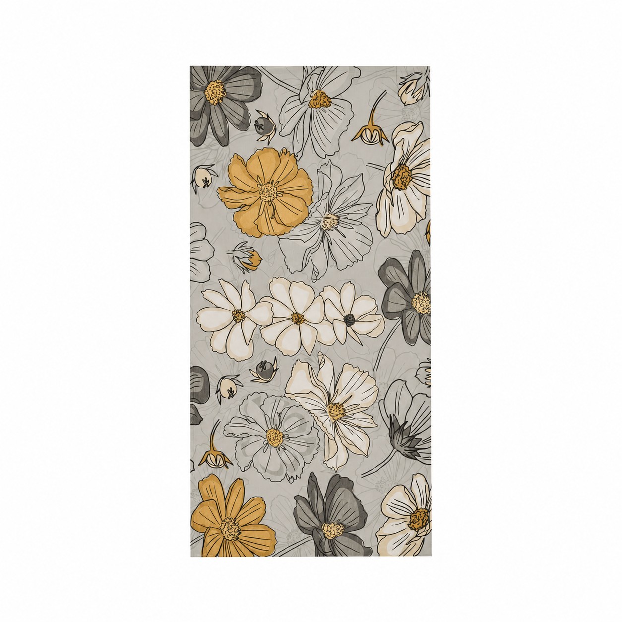 Cotton Velour Beach Towel — Nickel Silver