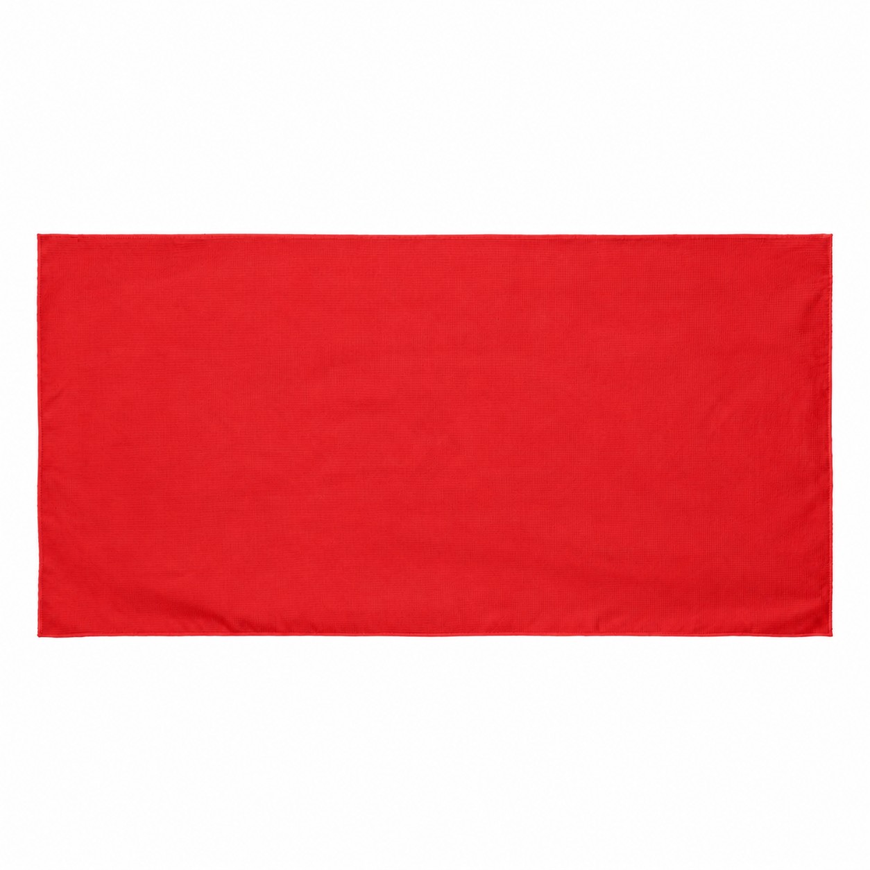 Waffle Weave Beach Towel — Red