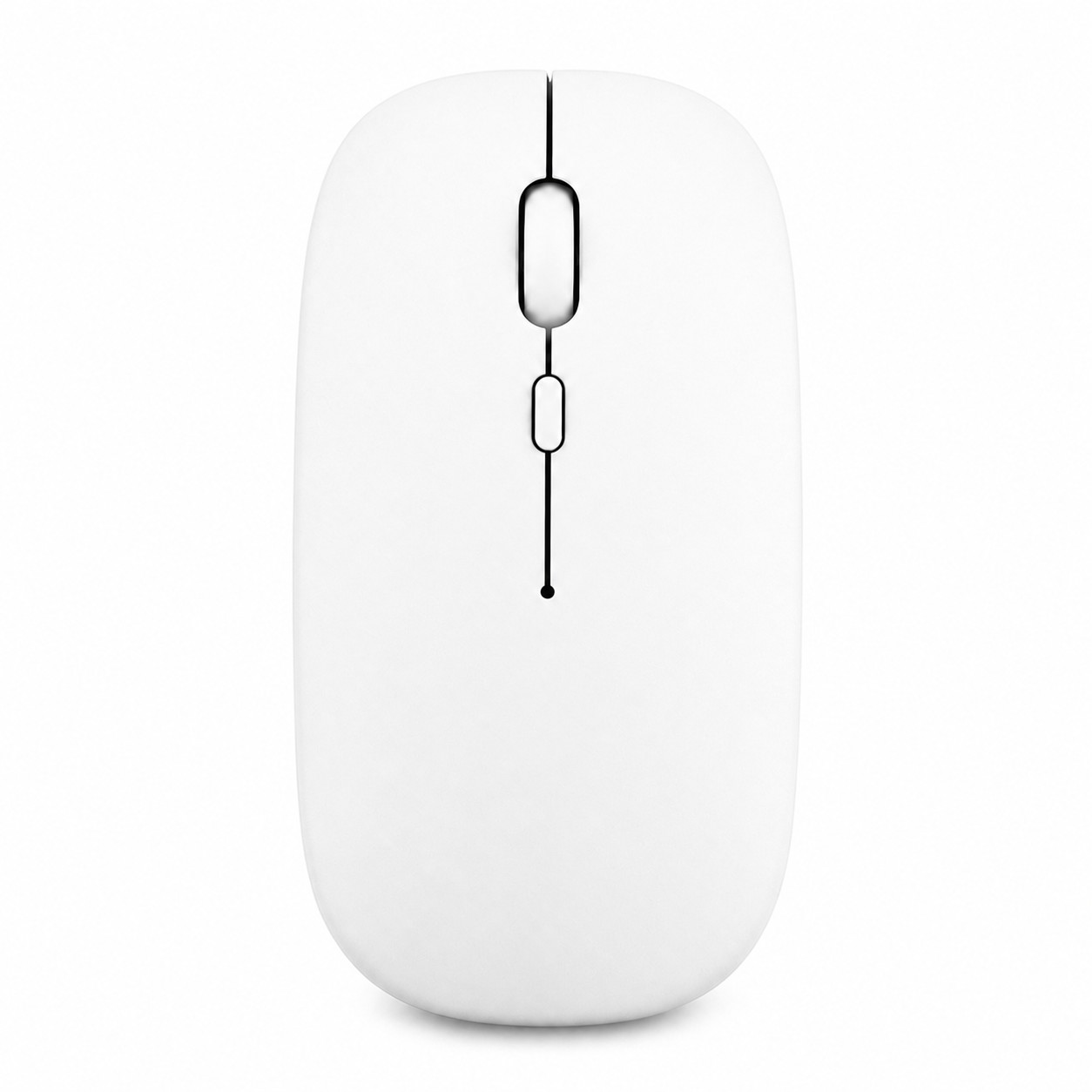 Rechargeable Wireless Bluetooth Mouse — White