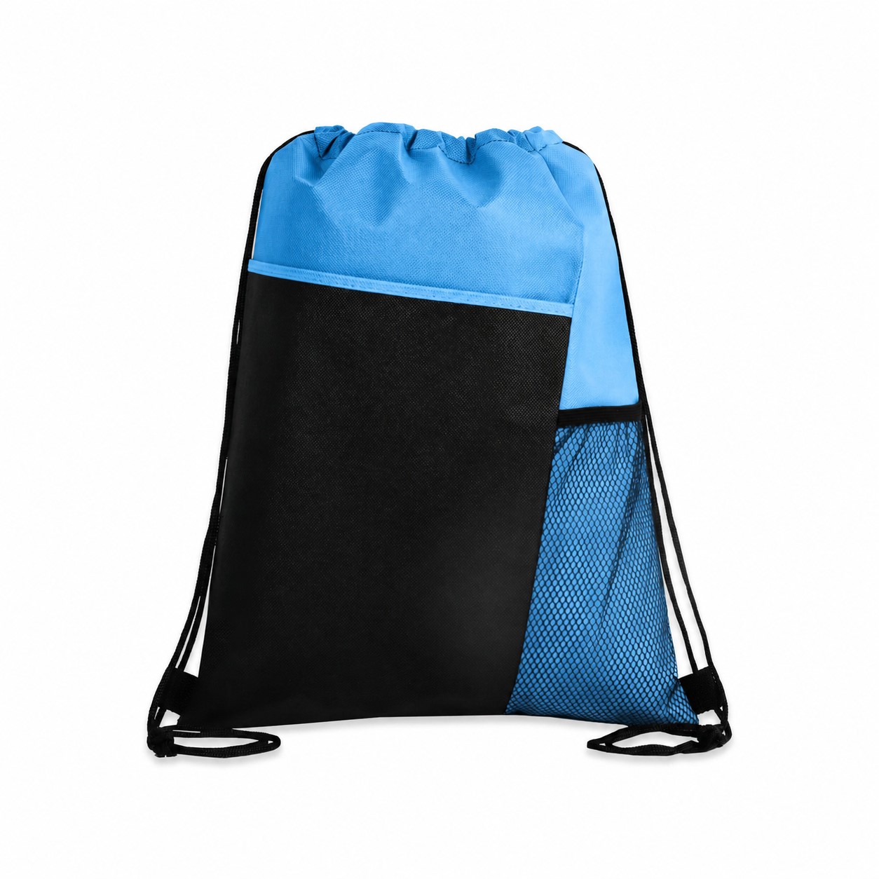 80GSM Non-Woven Drawstring Bag — Light Blue