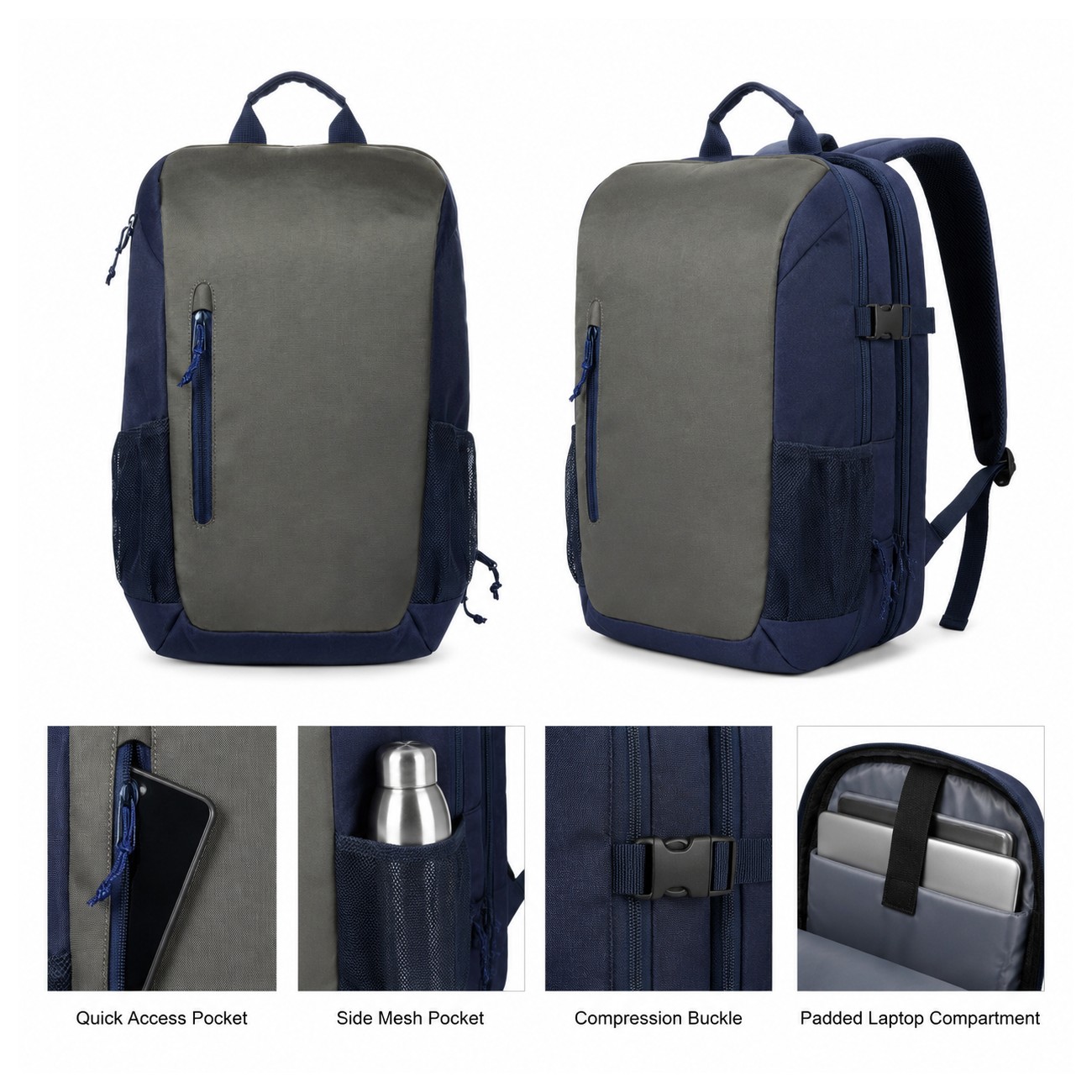 900D Polyester Adjustable Strap Backpack