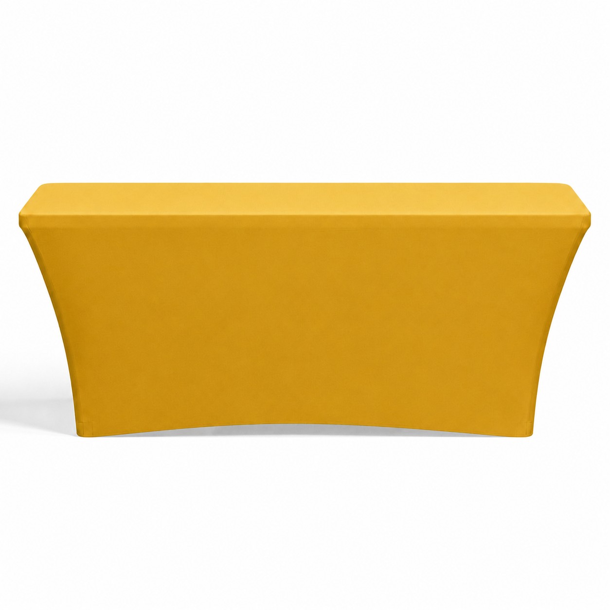 Zippered Six Foot Stretch Table Cover — Gold