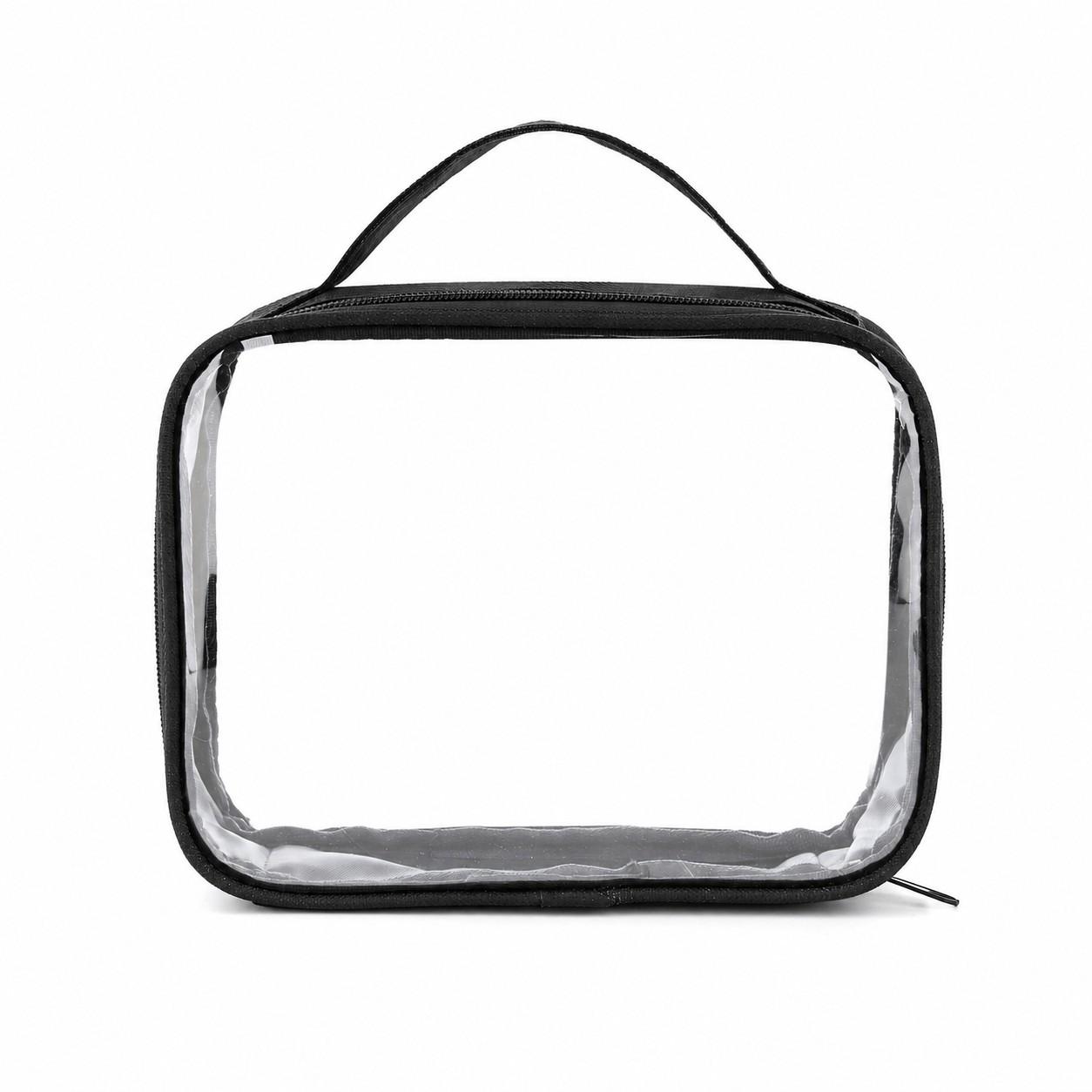 PVC And 600D Polyester Toiletry Bag — Black