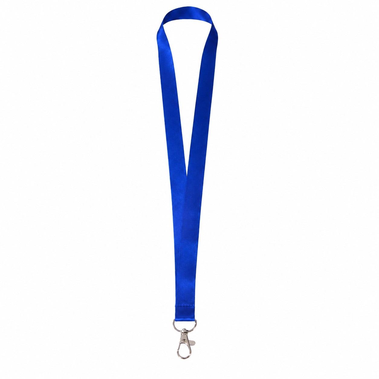 Polyester Lanyard With Attachment Options — Blue