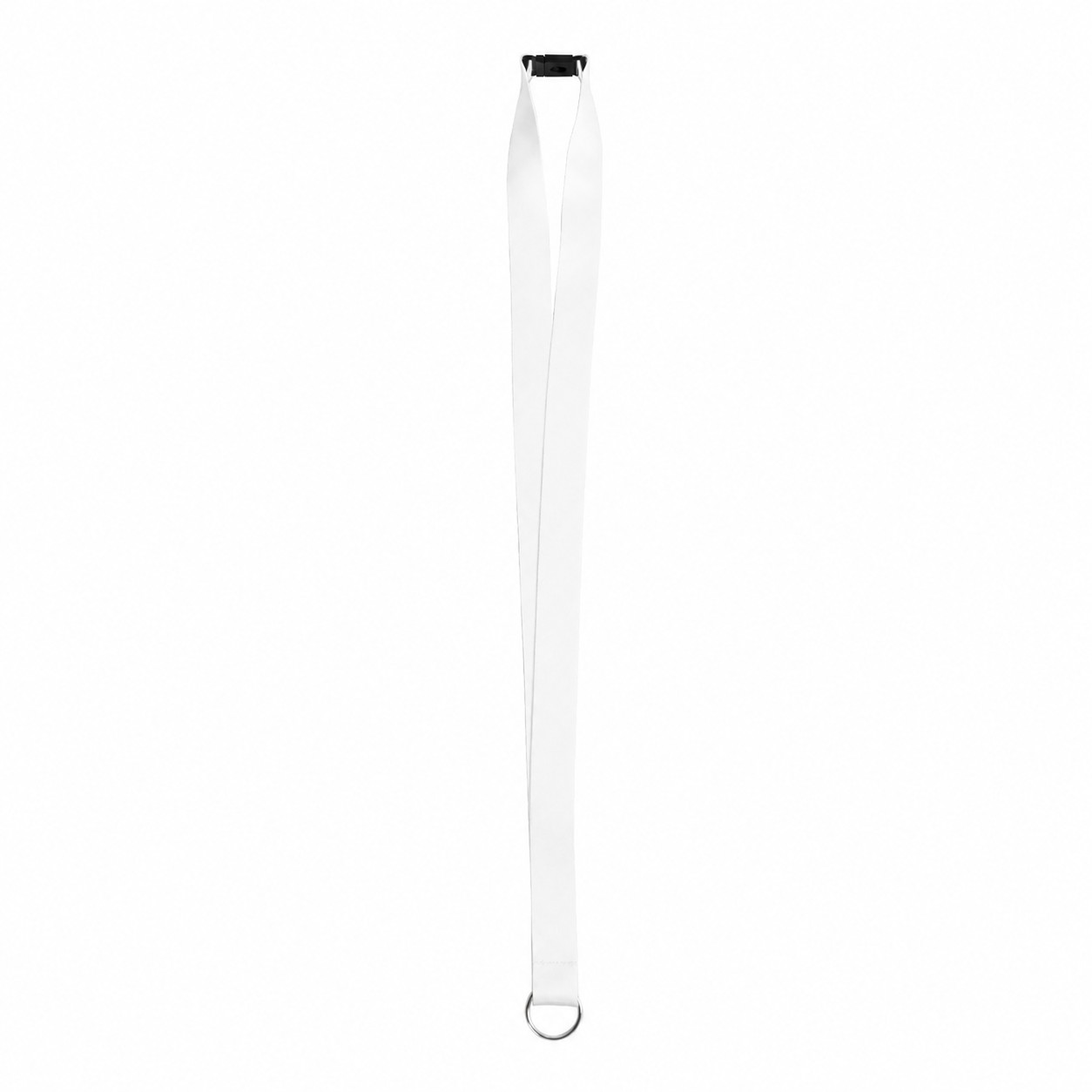 Breakaway Ring End Lanyard — White