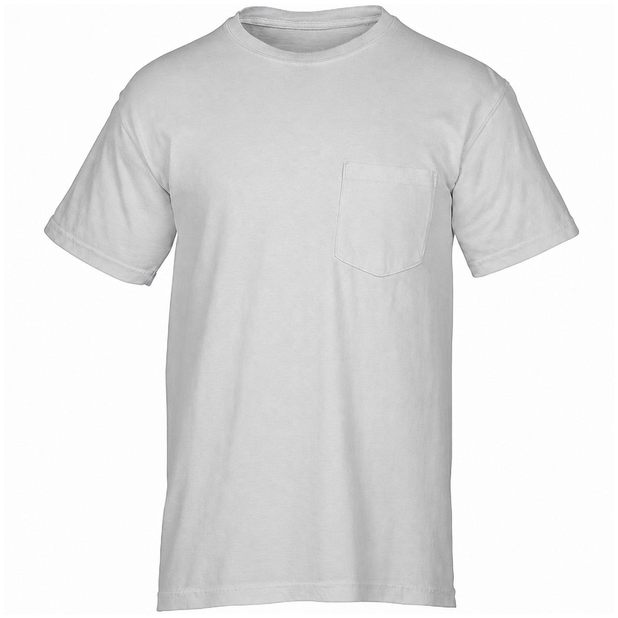 Garment Dyed Ringspun Pocket Tee — Silver
