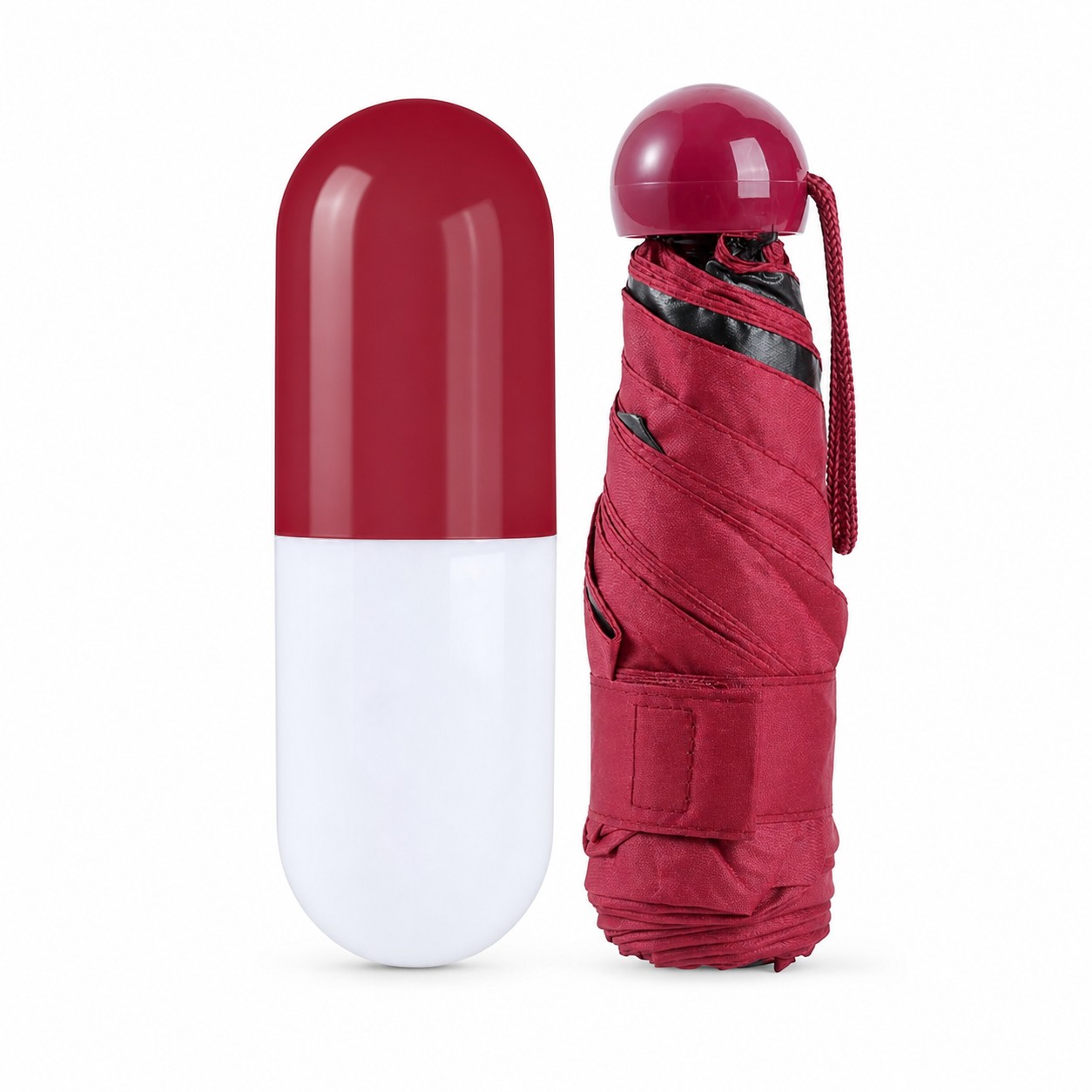 Compact Capsule Umbrella With UV Coating — view 2