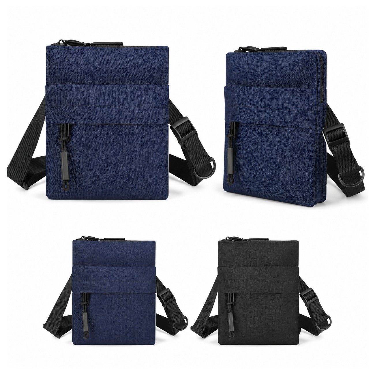 Dark Blue Roomy Crossbody Sling Bag