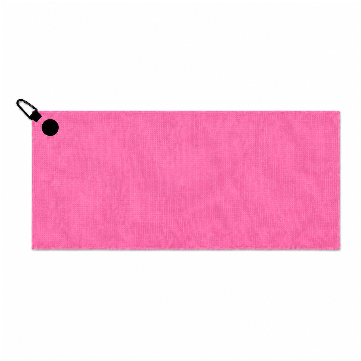 Waffle Polyester Magnetic Golf Towel — Pink