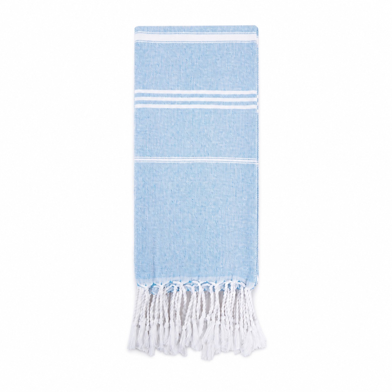 Fringed Cotton Turkish Beach Towel — view 2