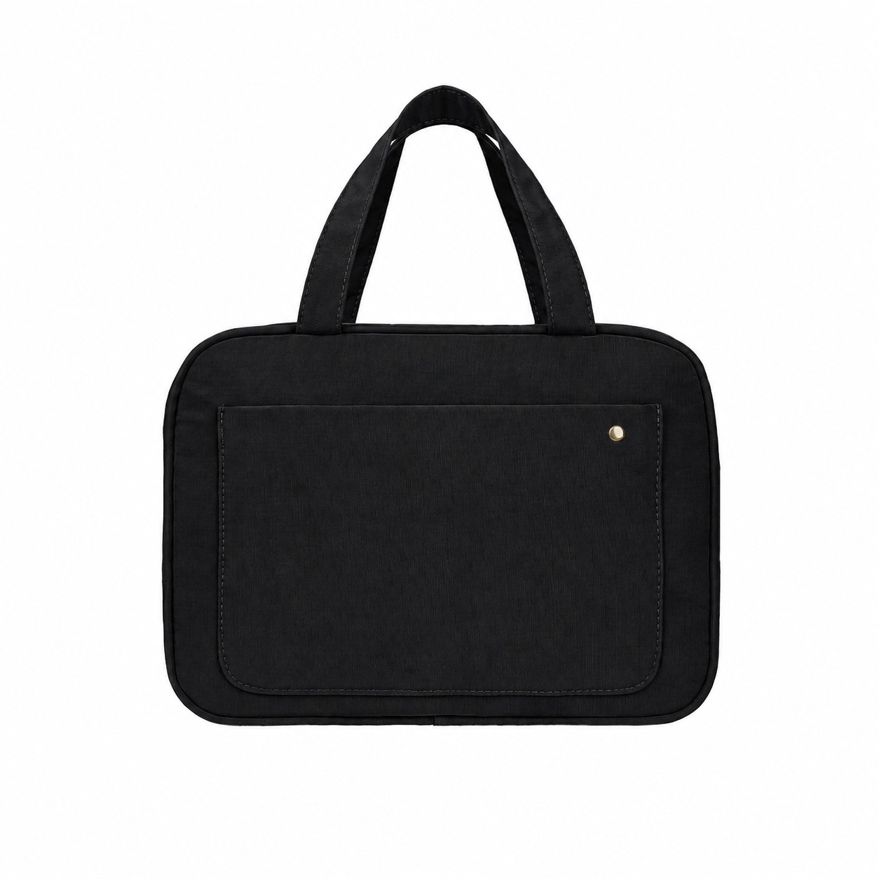 Nylon Hanging Toiletry Bag — Black