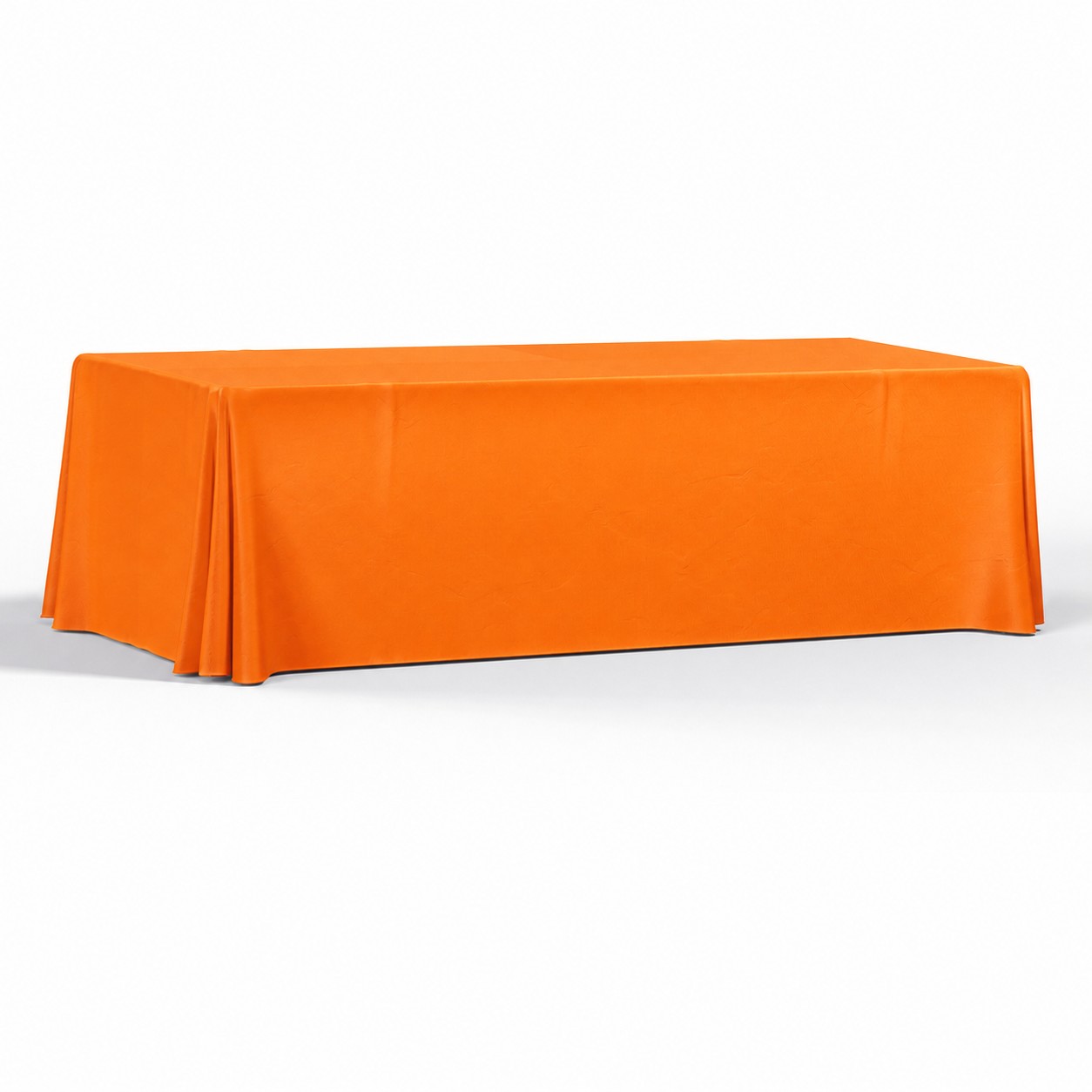 Four Side 8' Polyester Table Throw — Orange