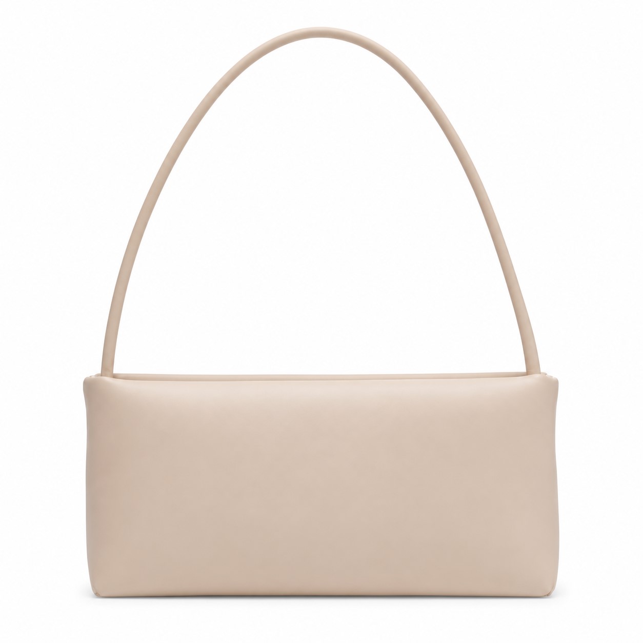 Slim Leather Shoulder Tote Bag — view 2
