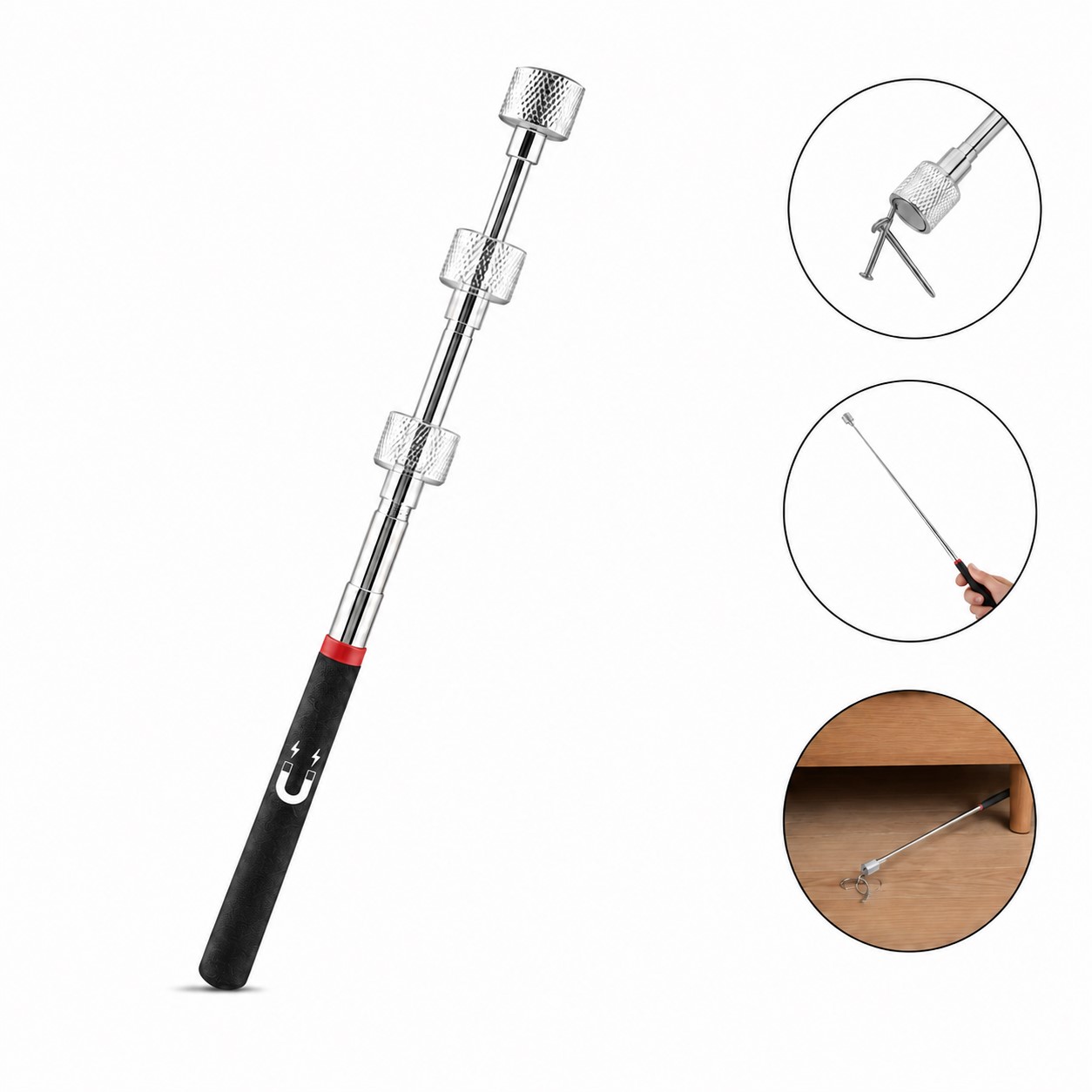 Extendable Metal Magnetic Retrieval Tool