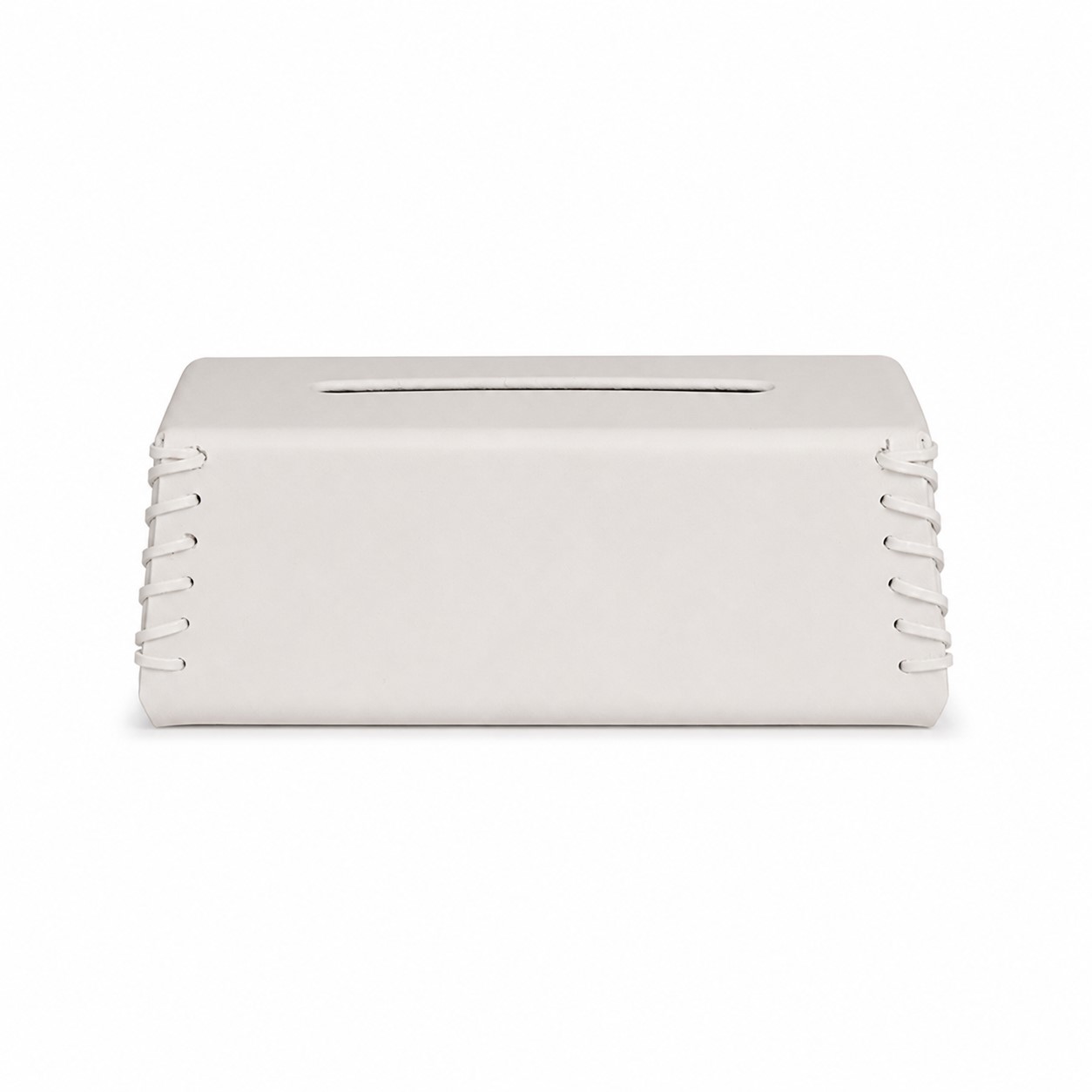 Laced Faux Leather Tissue Box Cover — view 2