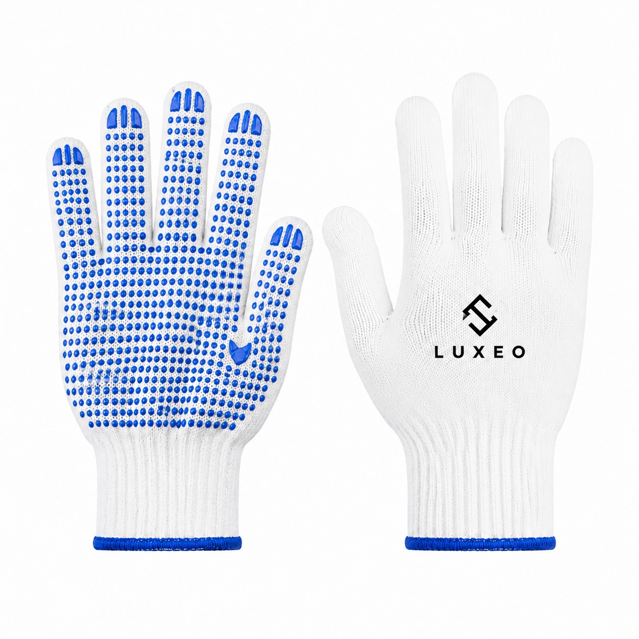 PVC Dotted Cotton Blend Work Gloves