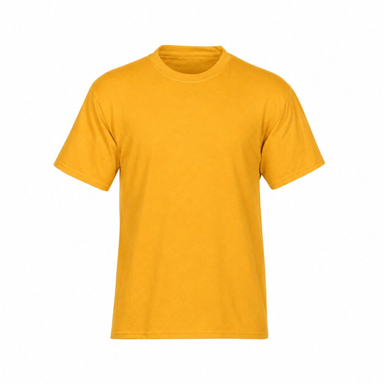 Cotton Polyester Uniform Crewneck Tee — Gold