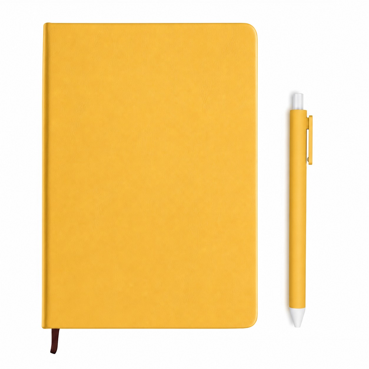 A5 PU Hardcover Notebook Pen Set — Gold