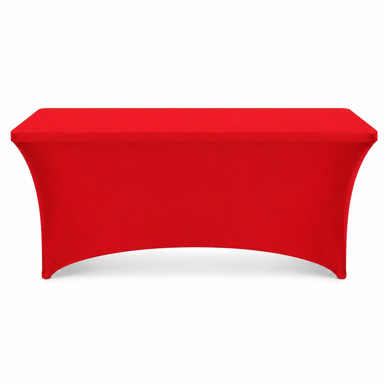 Four Foot Stretch Fitted Table Cover — Red