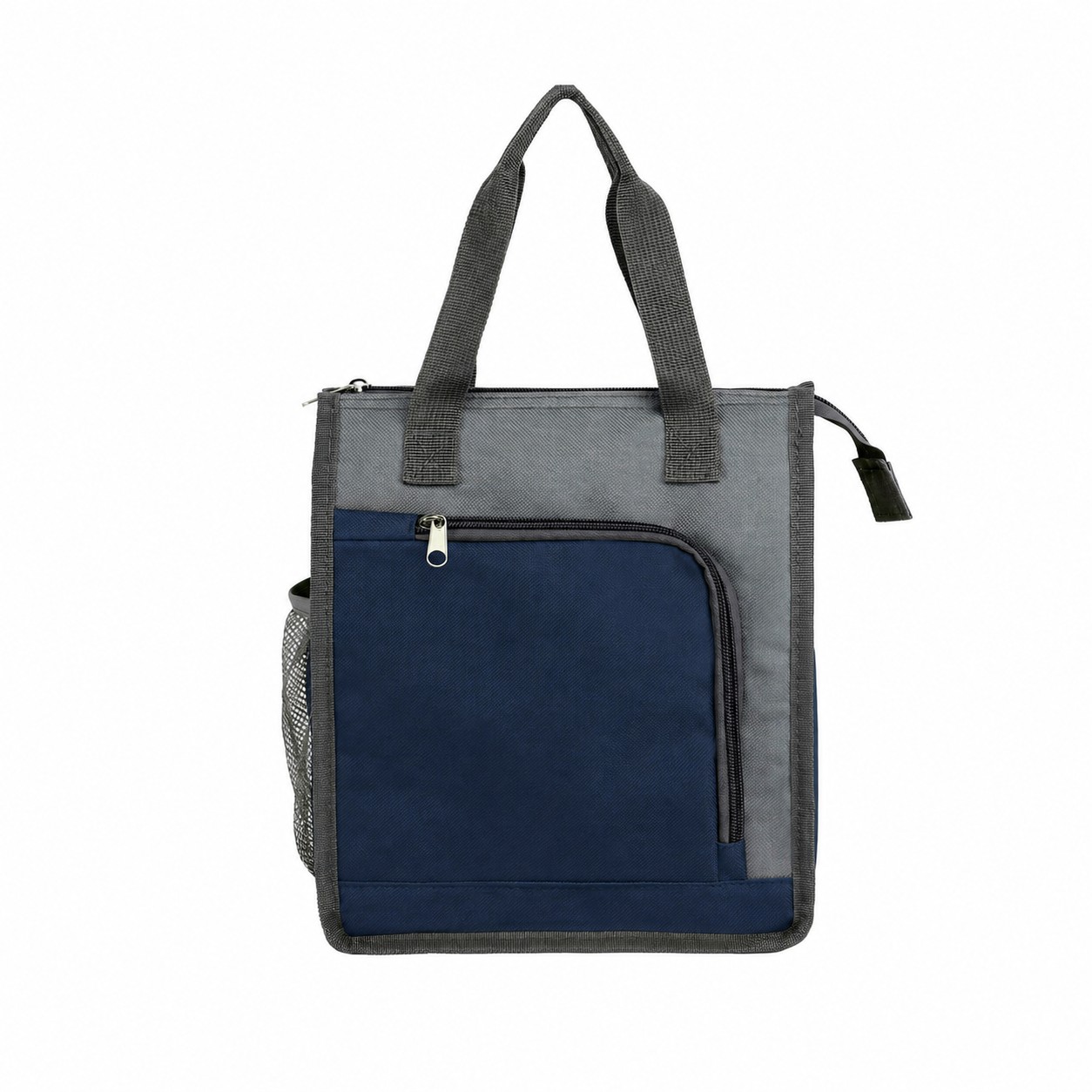 300D Polyester Insulated Lunch Cooler Tote — Navy Blue