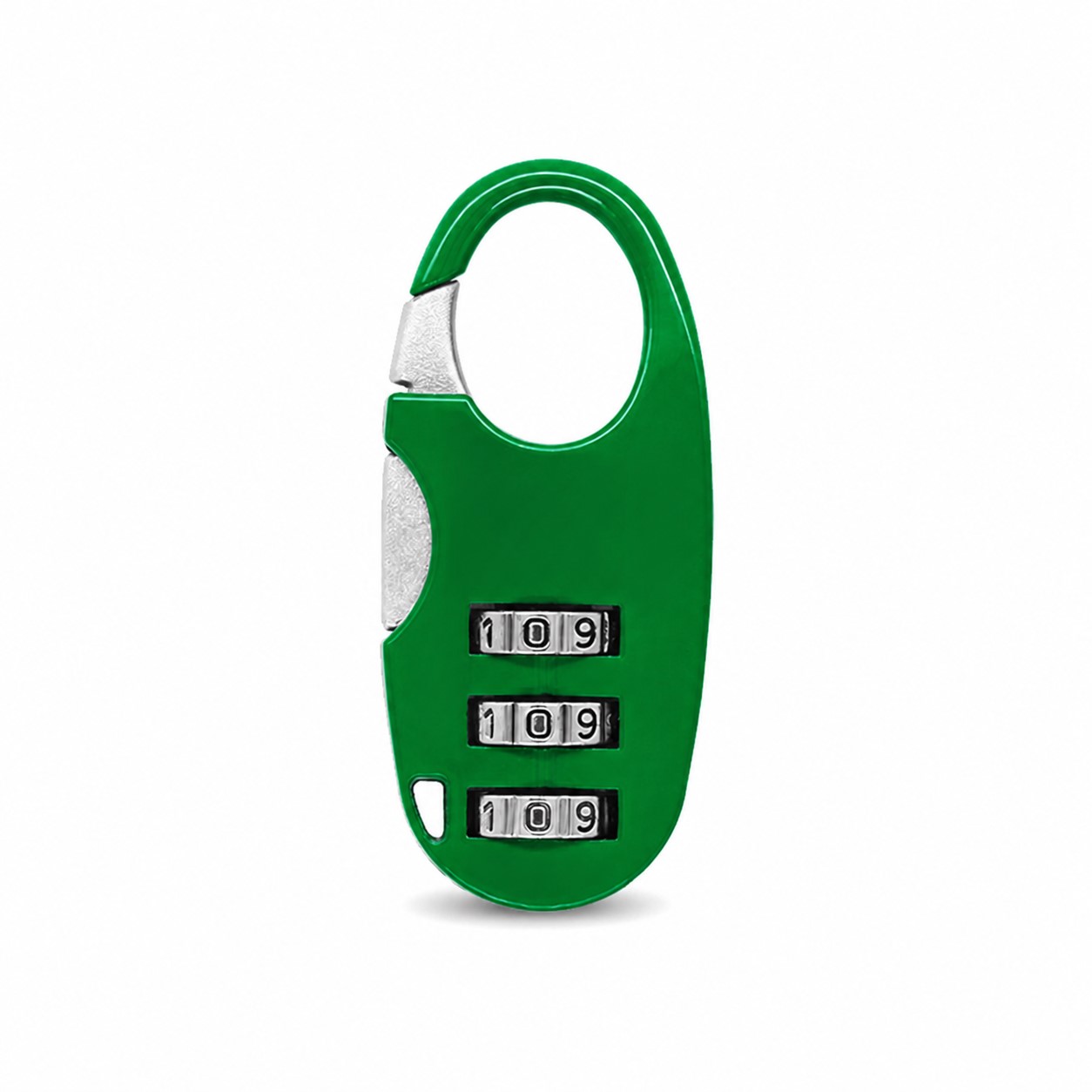 Oval Zinc Alloy Combination Lock — Green