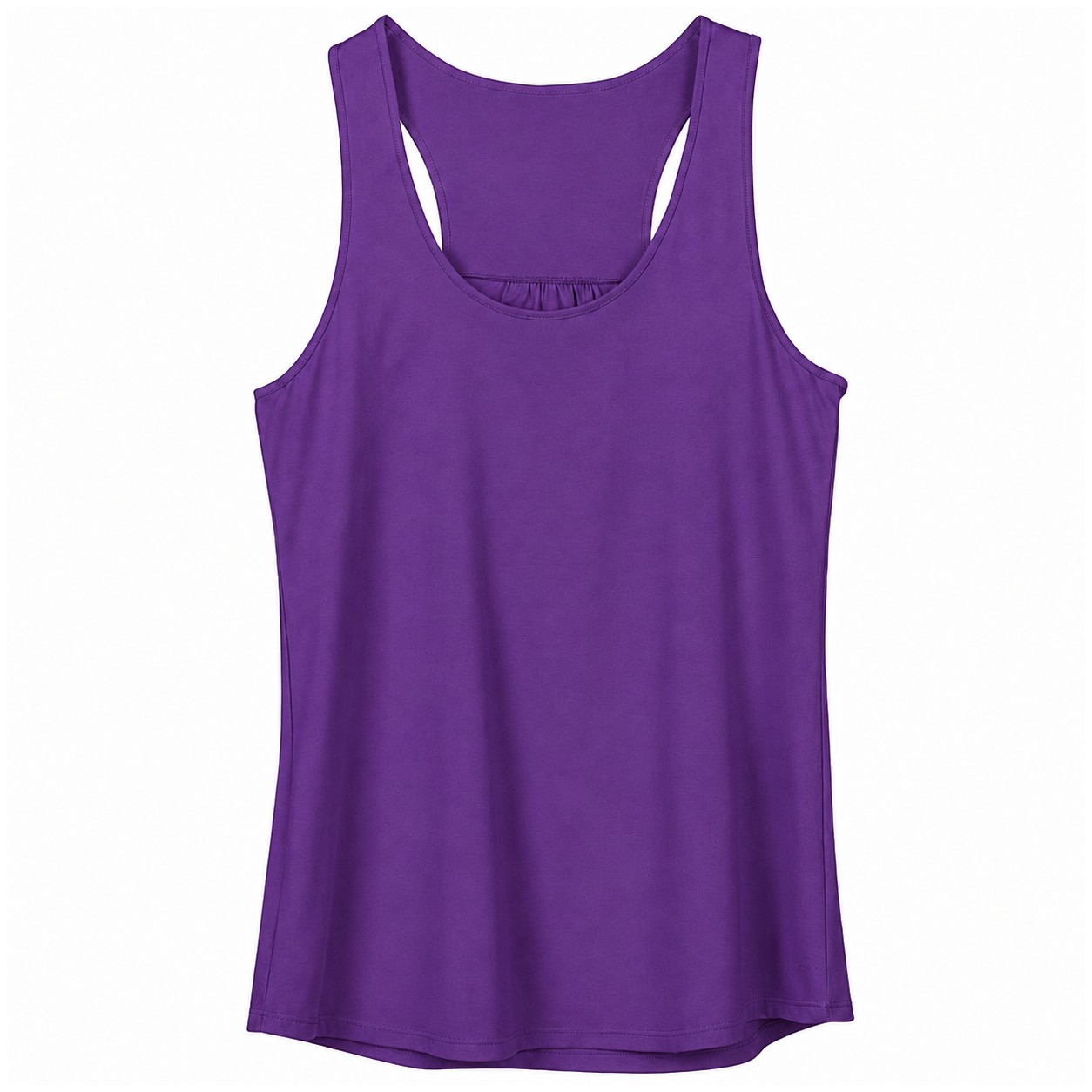 Ladies' Cotton Racerback Tank Top — Purple