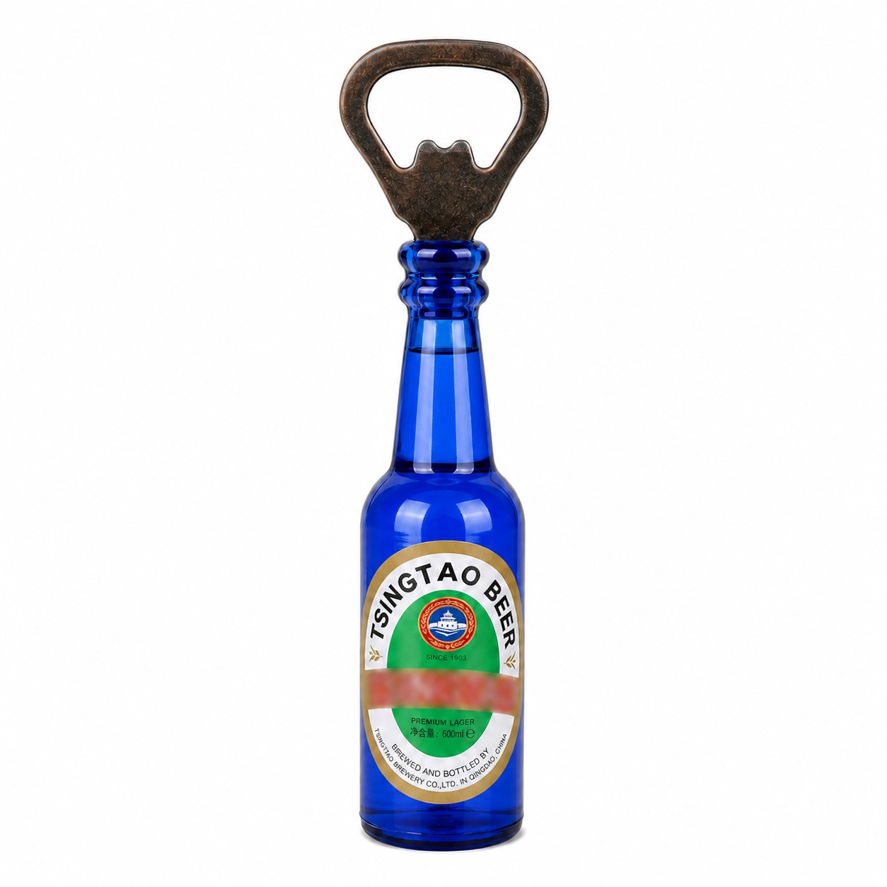 Magnetic Bottle Opener Fridge Accessory — Blue