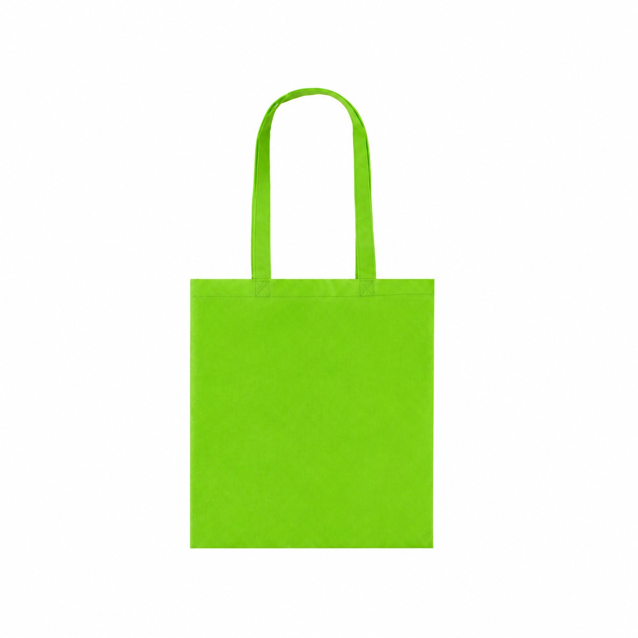 80GSM Non-Woven Reinforced Handles Tote Bag — Lime Green