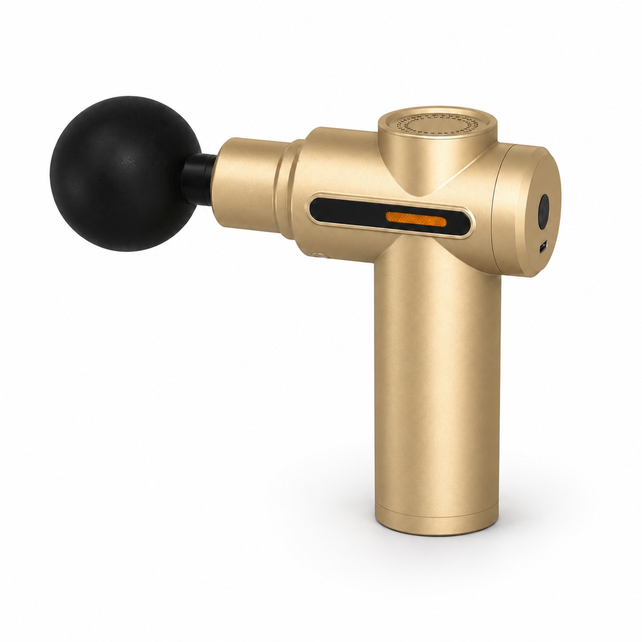 Compact Metal Massage Gun — Bronze Gold