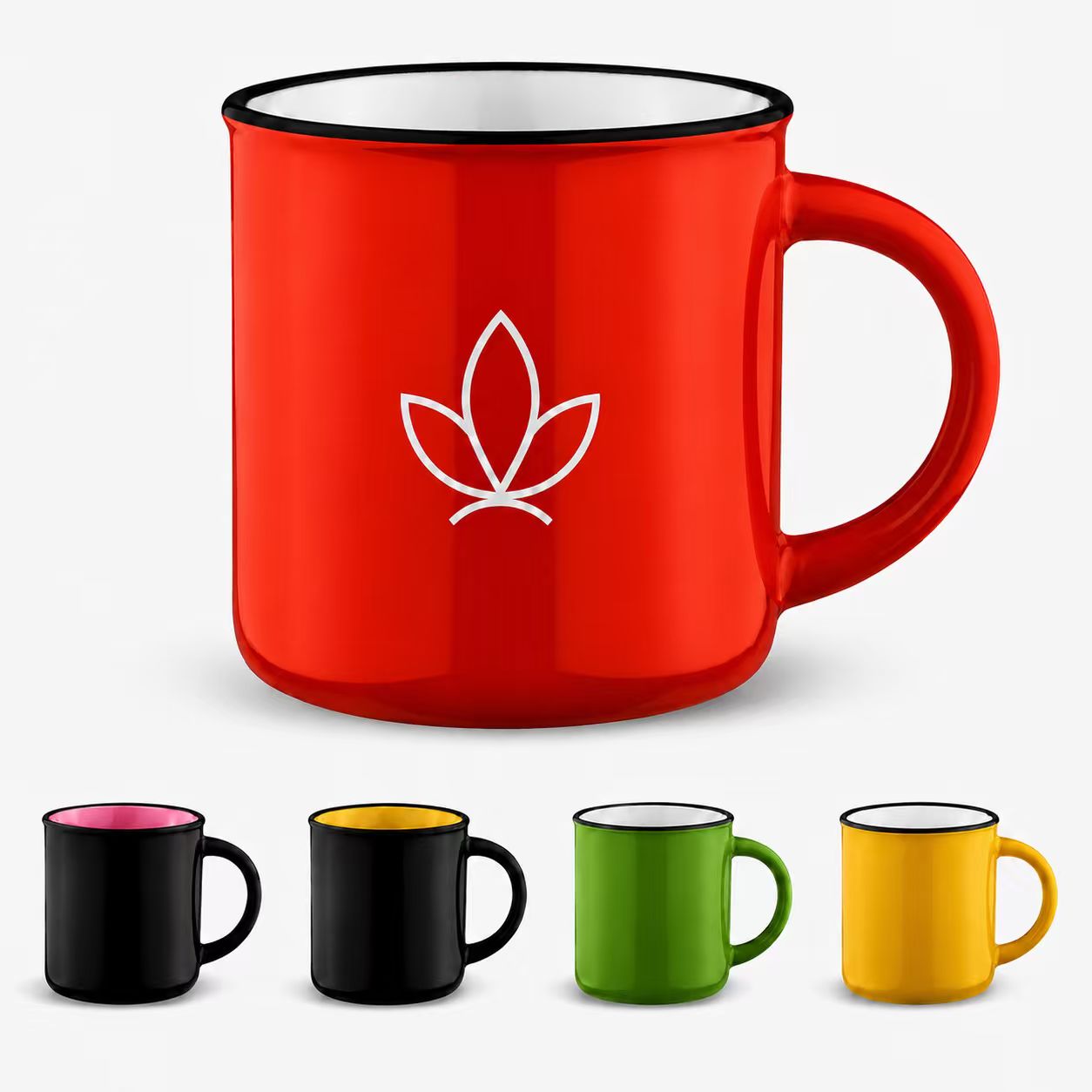 Ceramic Coffee Mug With Contrast Interior