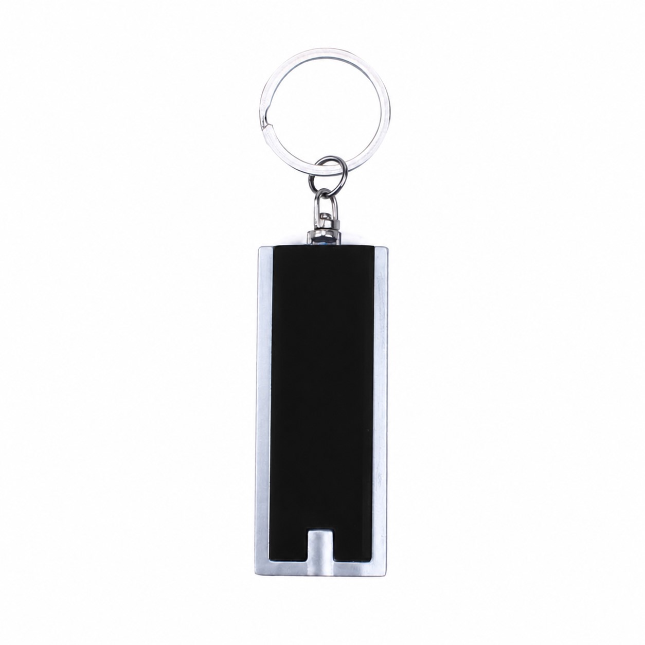 LED Flashlight Keychain — Black