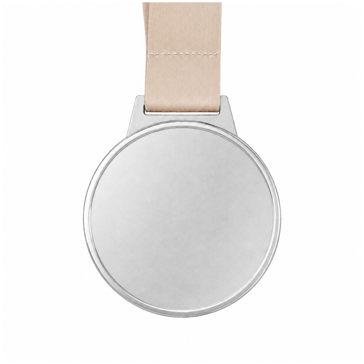 Single Sided Hard Enamel Medal — Tan Beige