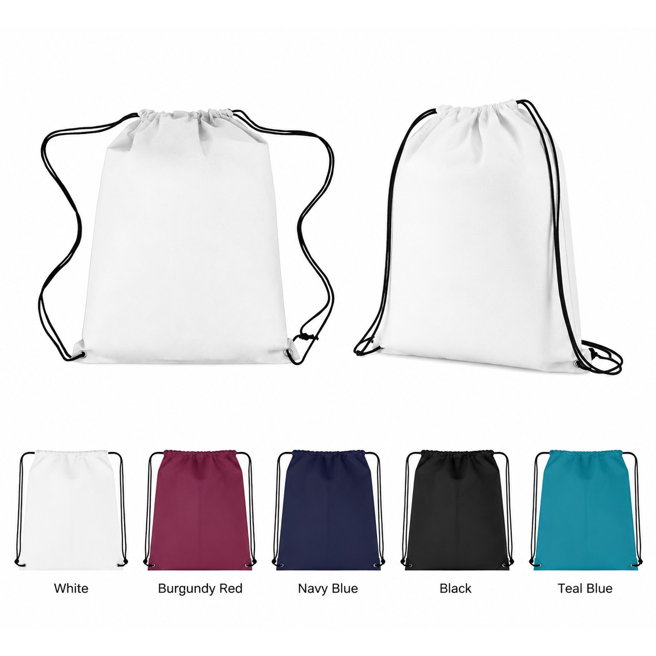 80GSM Non-Woven Metal Grommets Drawstring Bag