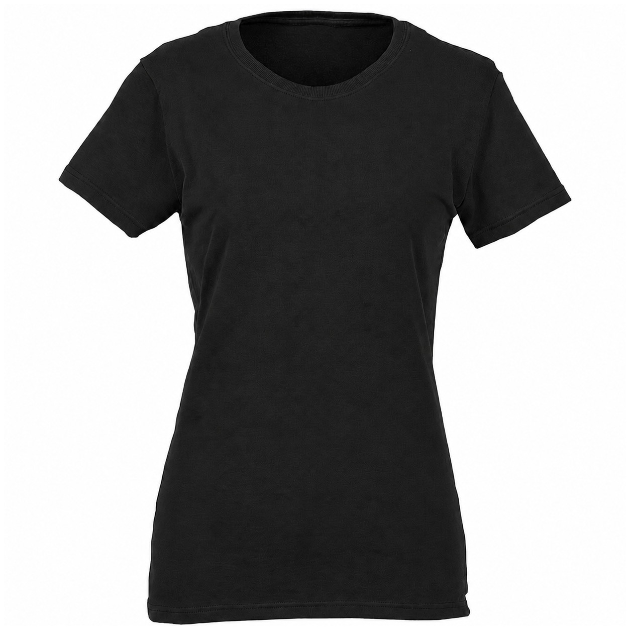 Ladies Heavy Cotton T Shirt — Black