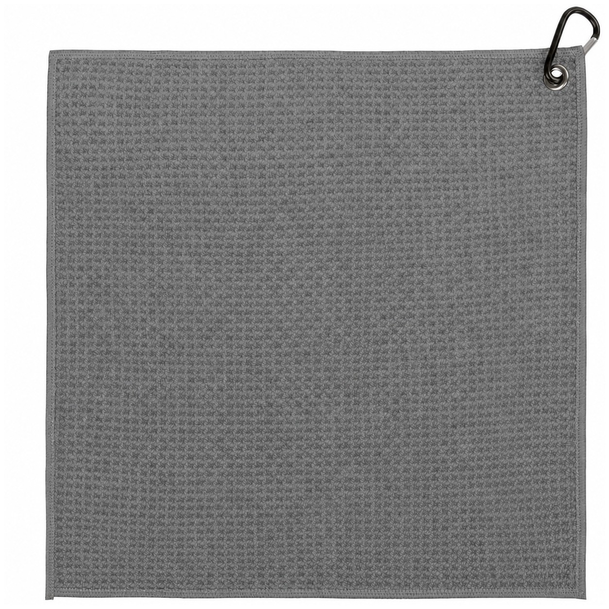 Waffle Polyester Golf Towel — Gray