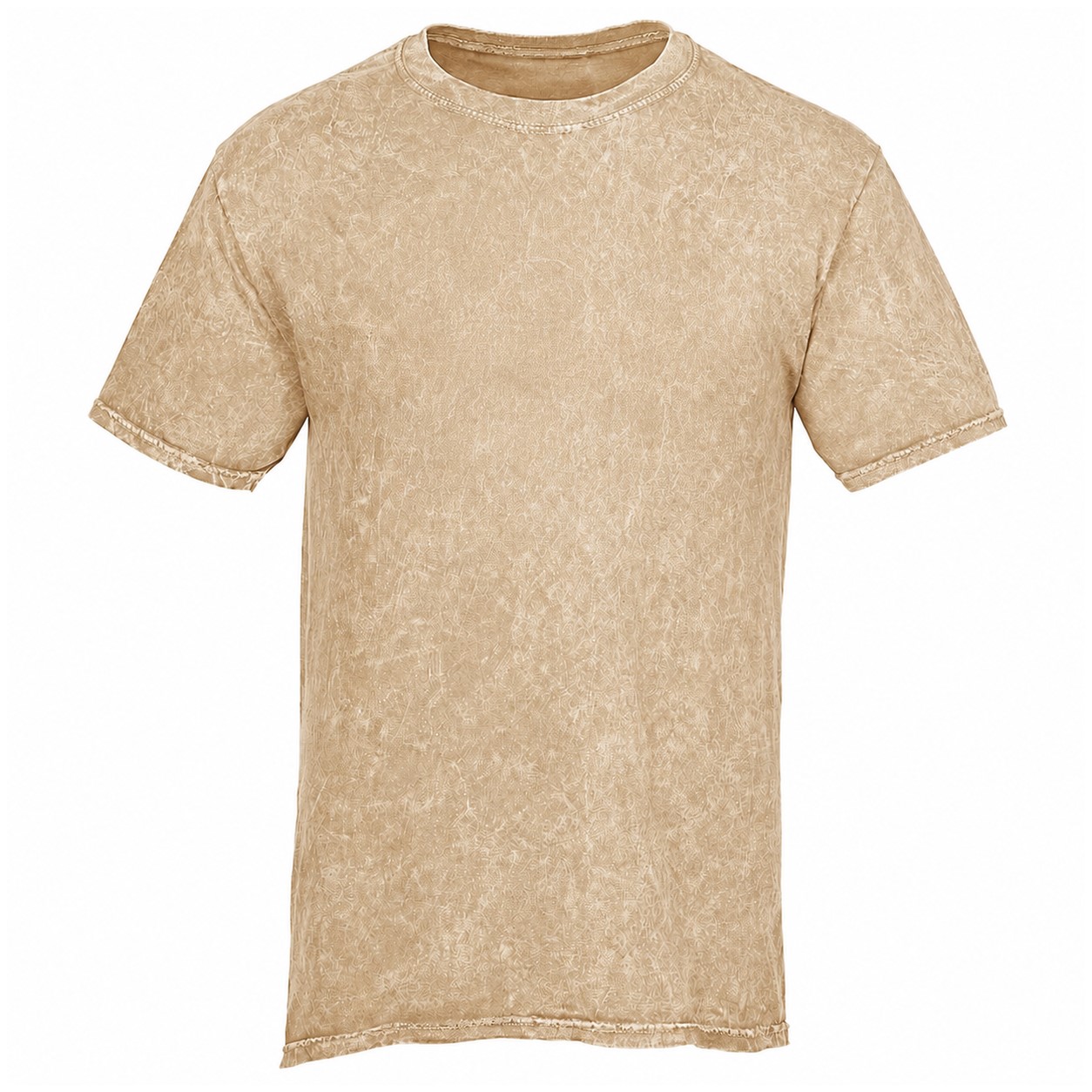 Vintage Wash Cotton Tie Dye Shirt — Tan Beige