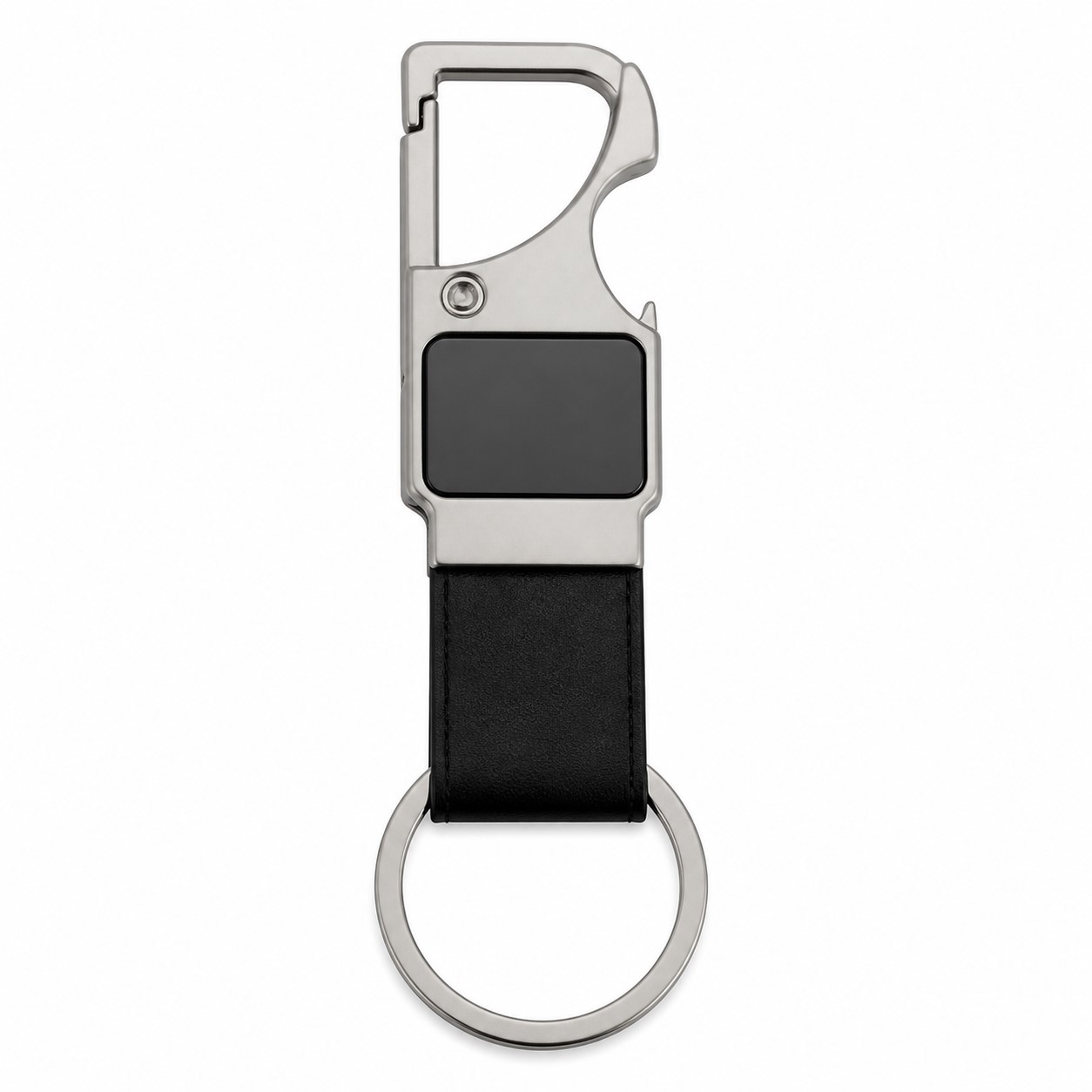 Zinc Alloy Bottle Opener Carabiner Keychain — view 2
