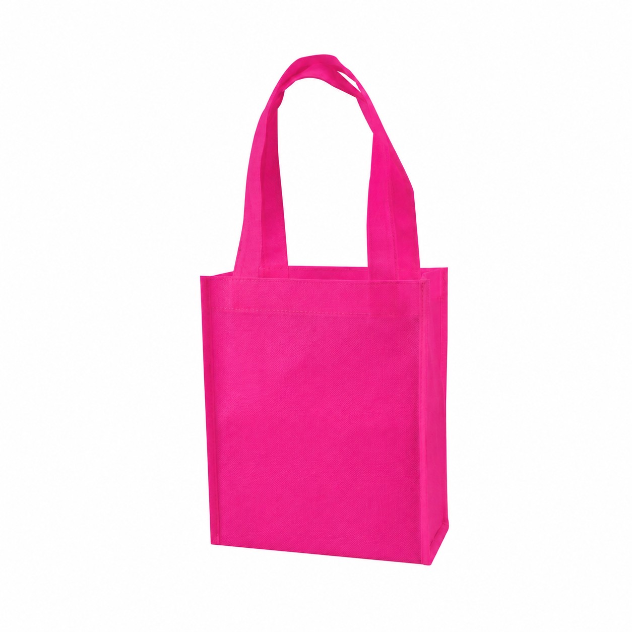 Mini 4" Gusset Tote Bag — Fuchsia Pink